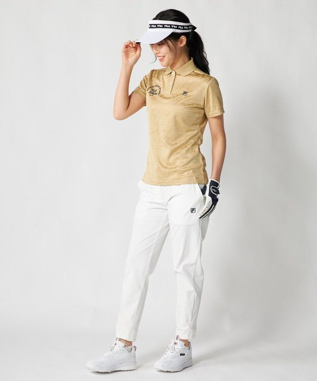 FILA GOLF／marie claire 【FILA GOLF】 ９分丈ジョガーパンツ ホワイト