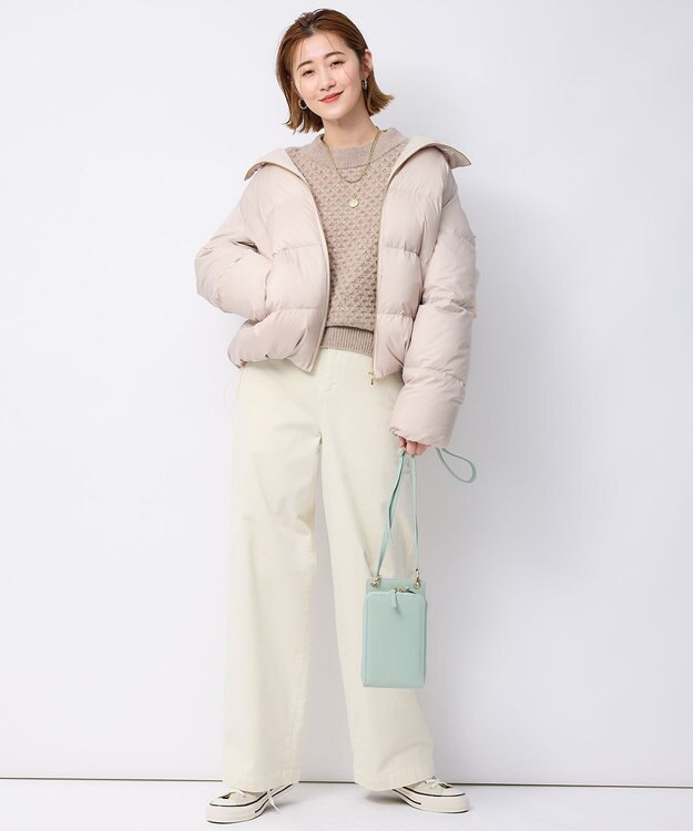 23区 【一部店舗限定/洗える】ハニカム ニット ベージュ系