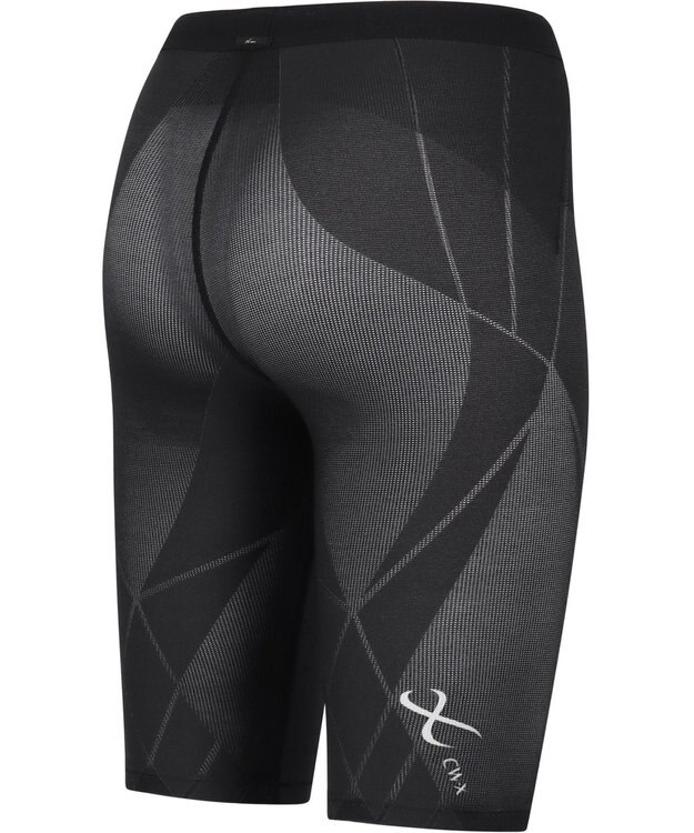 CW-X 【WOMEN】 CW-X スポーツタイツ ハーフ ひざ上丈 下半身サポート(股関節・腰・おしり・ふともも) 全面メッシュ素材 マラソン・球技 レディース HZY775 /ワコール ブラック