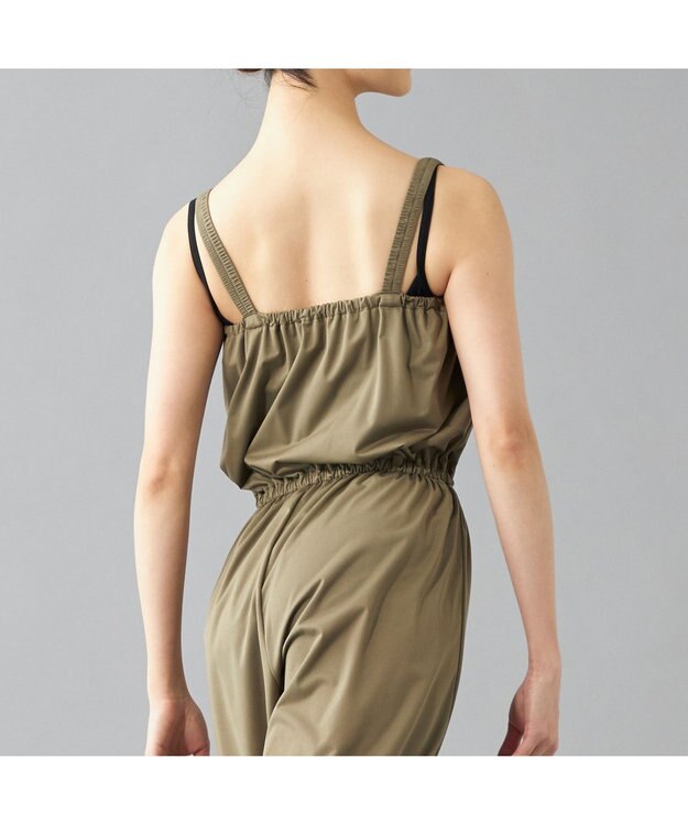 Chacott ストレッチスキンサウナワンピース カーキ