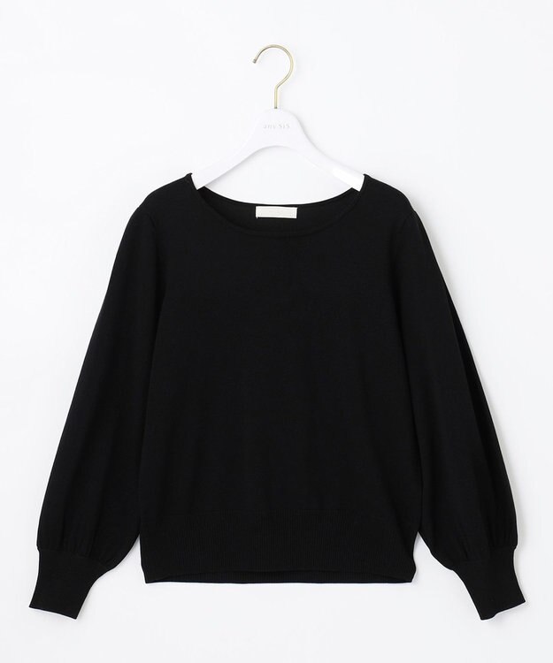 ANY SIS 【2WAY】レース襟付き ニット ブラック
