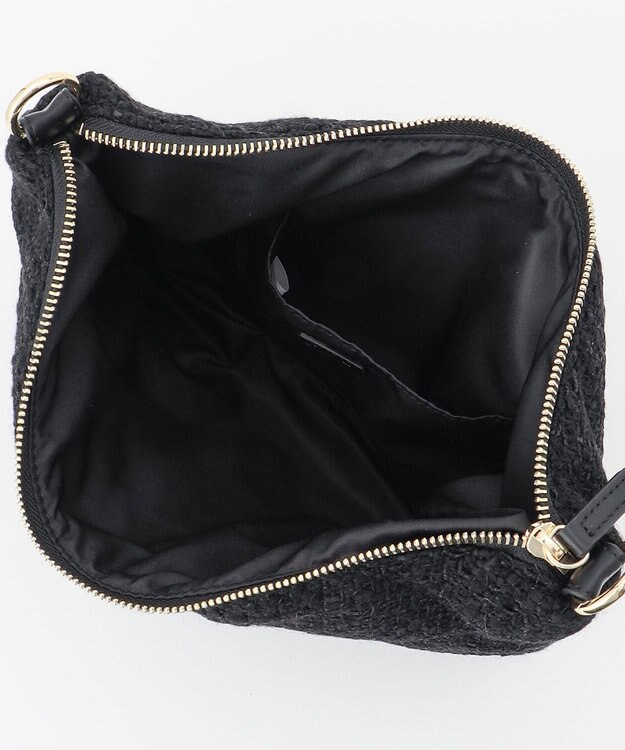 ICB ツイードチェーンバッグ ブラック系