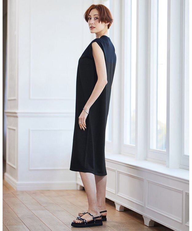 ICB コード編みサンダル ブラック系