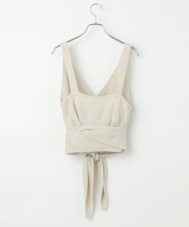 #Newans 【洗える】カシミヤブレンドバルキーニットビスチェ ホワイト系