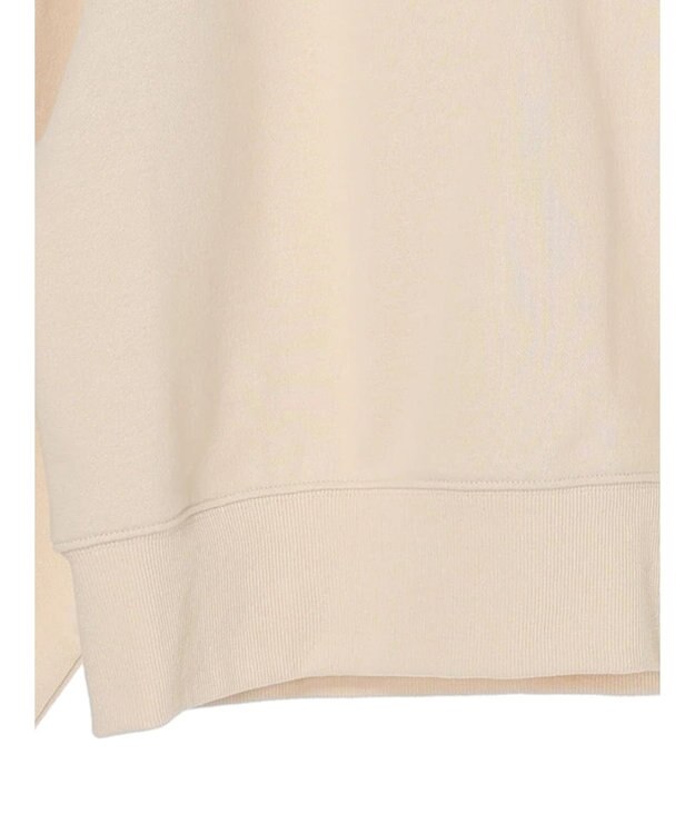 earth music&ecology ハーフＺＩＰスウェット Ivory