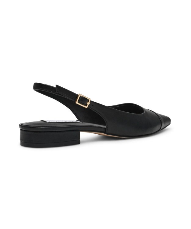 STEVE MADDEN ROWYN ポインテッドスリングバックフラットパンプス ブラック