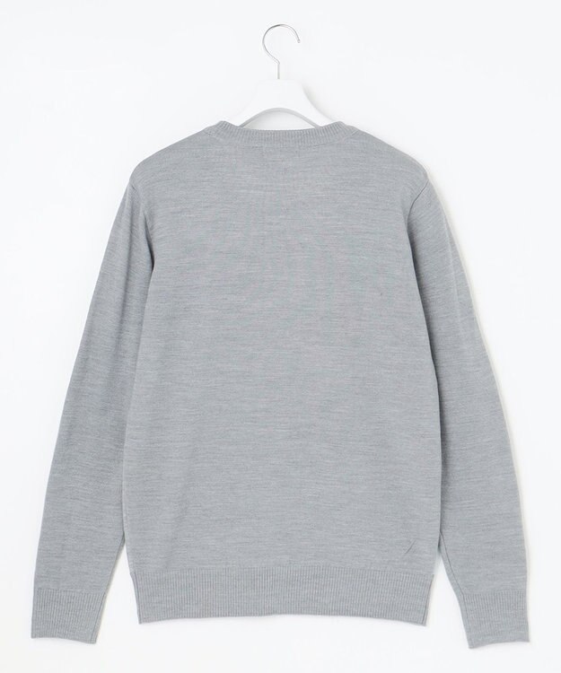 23区GOLF 【MEN】【ウォッシャブル】ウールブレンド アーガイル ニット ライトグレー系5