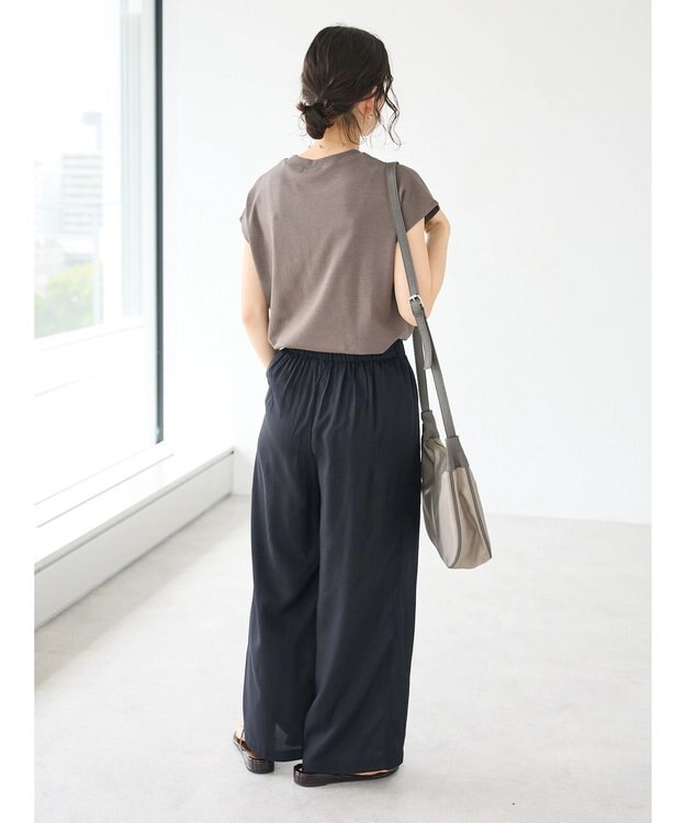 CRAFT STANDARD BOUTIQUE レーヨンワイドパンツ Black