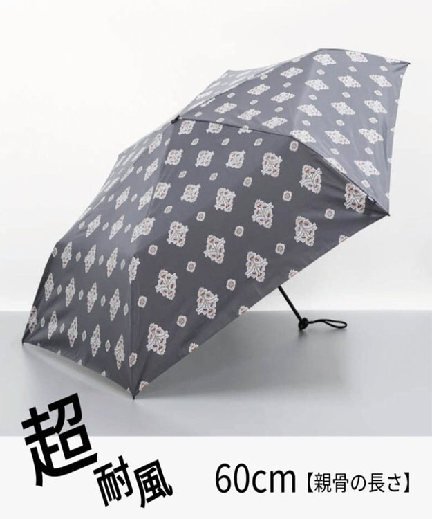AURORA Blao（ブラオ） 超耐風 オールシーズン傘（折りたたみ・60㎝） ブラック