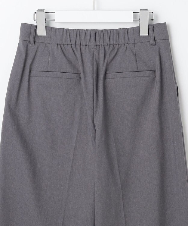 ANY SIS S エアリーストレッチ ワイドパンツ シャンブレーグレー