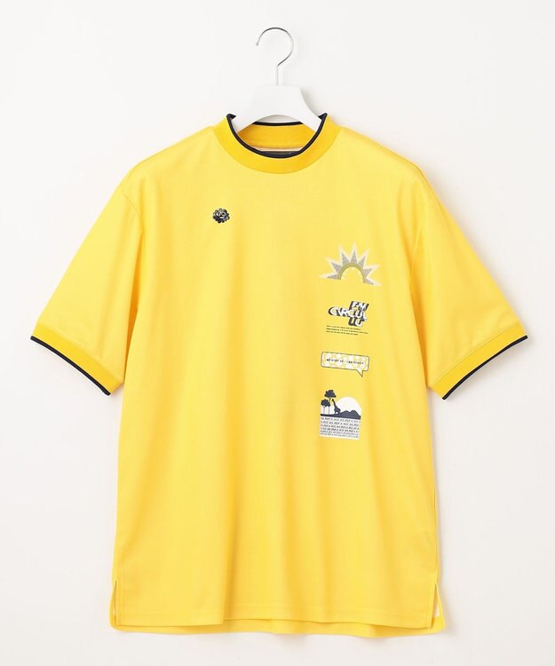 PW CIRCULUS 【UVカット / 吸水速乾】【MEN】グラフィティ モック T イエロー系
