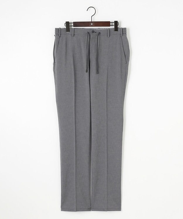 JOSEPH ABBOUD 夏パンツ【キングサイズ・洗える・ウエストも伸びる!/軽量/清涼/ストレッチ】ハイツイストドライストレッチパンツ ライトグレー系