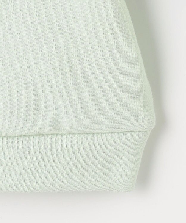 ANY KIDS アニマル刺繍 裏シャギー トレーナー ミント×ネコ