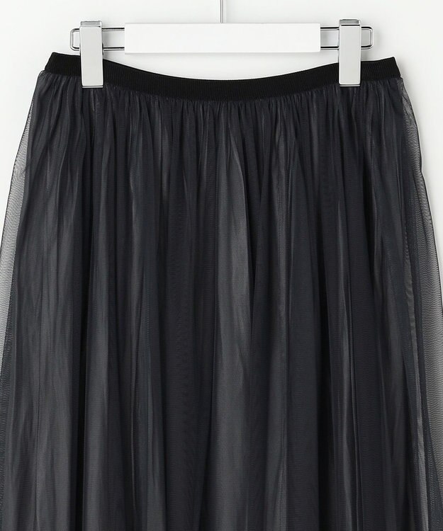 J.PRESS LADIES 【2way】リバーシブル チュール スカート ネイビー系