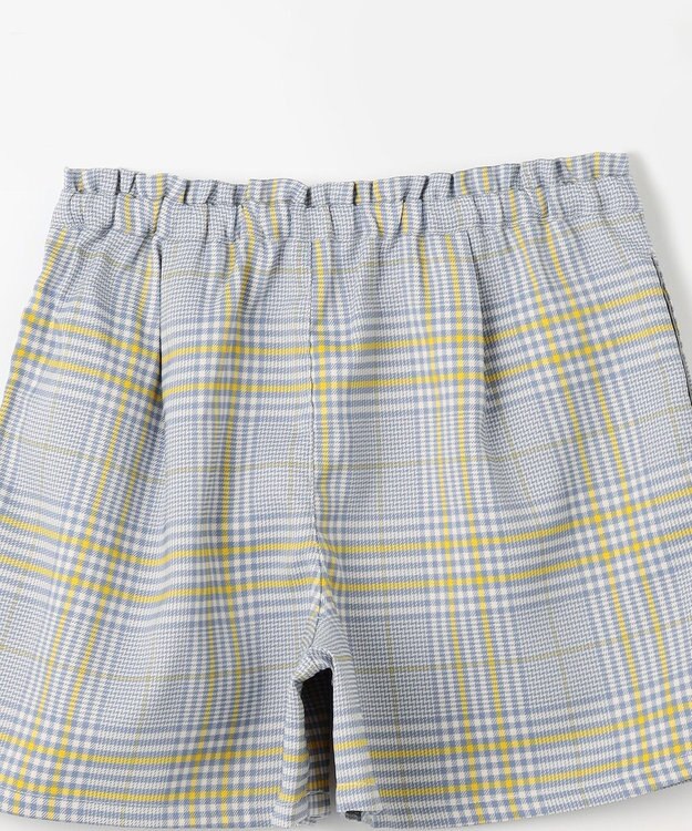 組曲 KIDS 【150-160cm】Chocolat de check キュロット ブルー×グレー系4