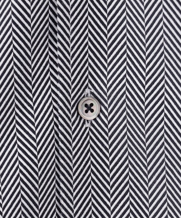 JOSEPH HOMME クレイジーツイルへリンボン　イタリアンカラーシャツ ブラック系1