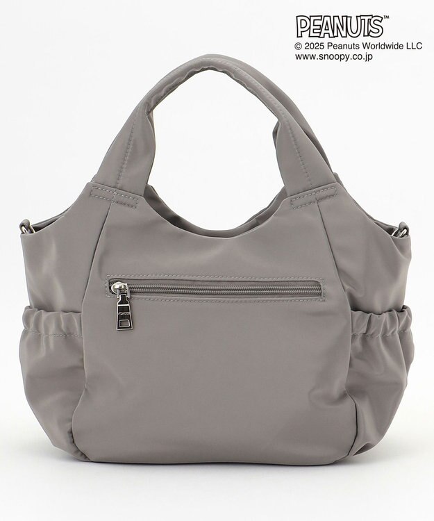 Y'SACCS SNOOPYデザイン　ギャザー2wayミニトート グレー