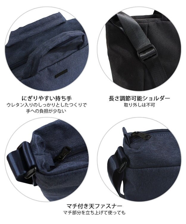 ROOTOTE 1039【超軽量撥水素材】SN.ミディアム2way.ライトウォーターリペレント-G 03：ネイビー