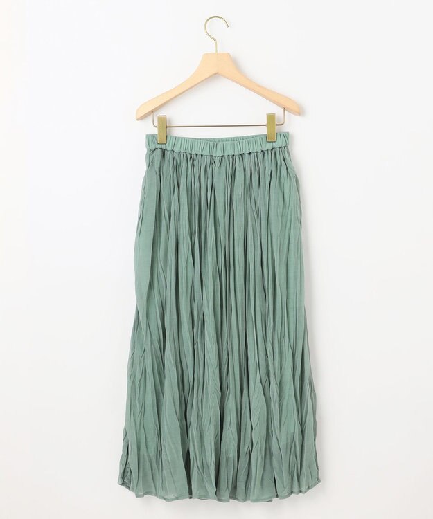 組曲 S 【WEB限定】エスパンディシアープリーツスカート ミント系