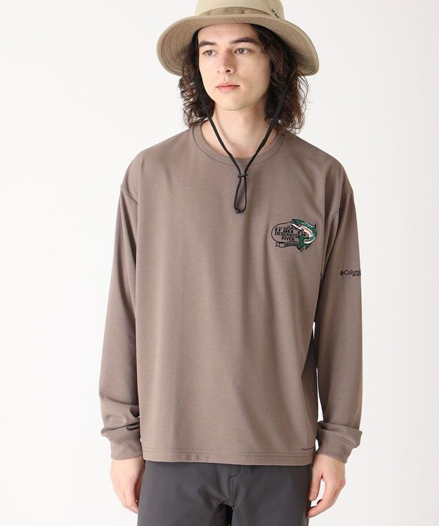 Columbia Columbia/ バーンノベルグラフィックロングスリーブTシャツ /コロンビア Iron、 Trout
