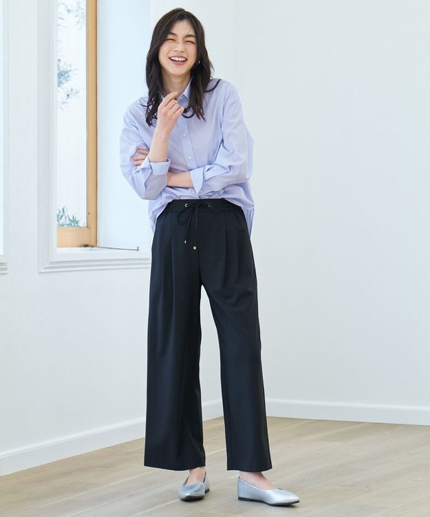 ANY エニィファンクションシャツブラウス ライトブルー