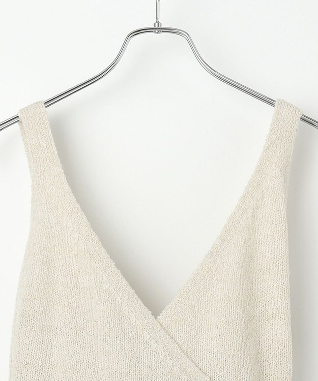 #Newans 【洗える】カシミヤブレンドバルキーニットビスチェ ホワイト系