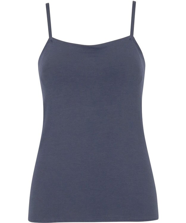 Wing カップ付きキャミソール 綿混(身生地部) ラク きれいなバストシルエット 【シンクロブラトップ 綿混タイプ】 ブラトップ ET1032 ウイング／ワコール バイオレット