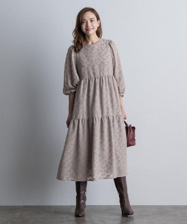 ONWARD Reuse Park 【組曲】ワンピース秋冬 ベージュ