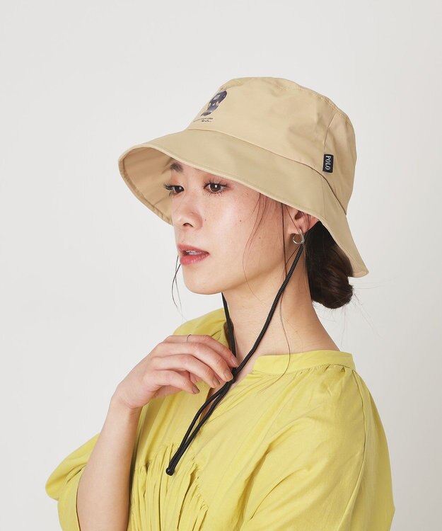 MOONBAT 【WEB限定】POLO RALPH LAUREN（ポロ ラルフ ローレン）遮光 レインハット  FLAG BEAR ポロベア ベージュ