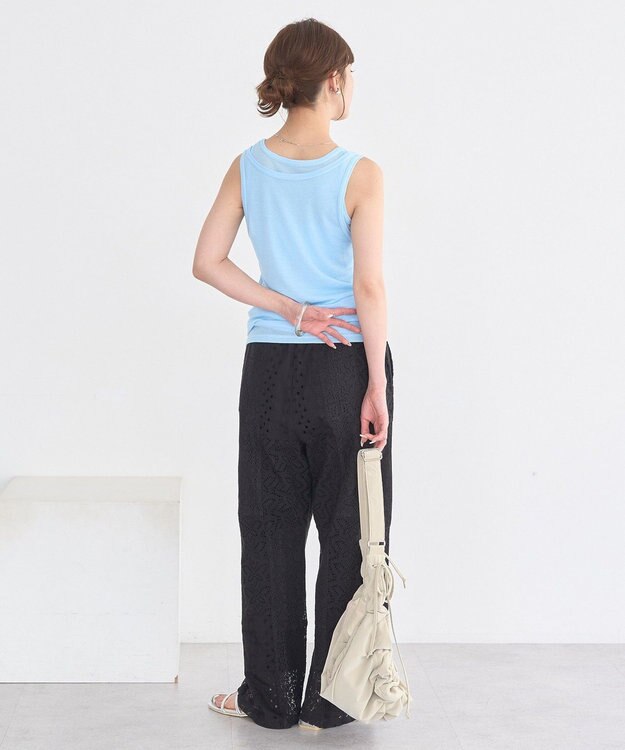 earth music&ecology 【SET】シアーフライスレイヤードタンクトップ Light Blue