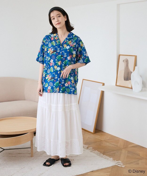 Green Parks スティッチ／アロハシャツ Blue