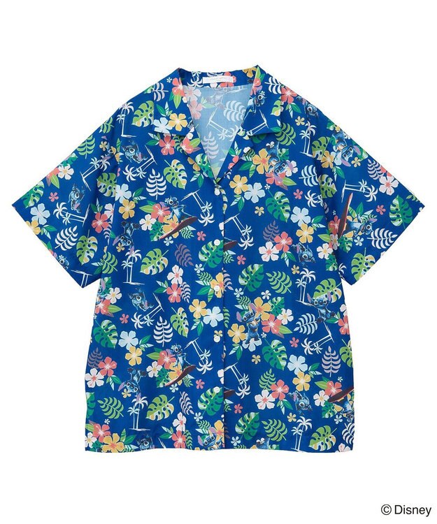 Green Parks スティッチ／アロハシャツ Blue