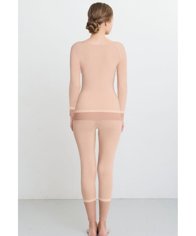 WACOAL あったかインナー よく伸びる生地 袖丈調節可能(7分袖~9分袖) 保温性(身生地) 9分袖 長袖 【360°ラクストレッチ】 レディース CLD371 /ワコール クリーム