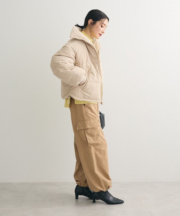 Green Parks ・ｓｗｉｎｇ　ｂｙ　コーデュロイスタンドブルゾン Ivory