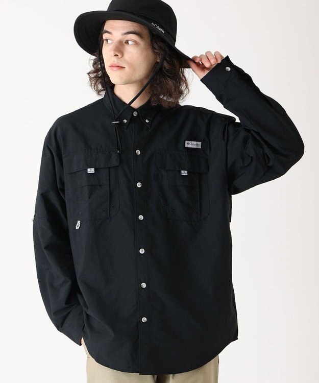 Columbia Columbia/ バハマII ロングスリーブシャツ /コロンビア Black