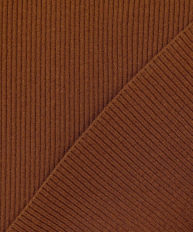 ICB L 【CLASSY.1月号掲載・洗える】ハイゲージリブベーシック プルオーバーニット コーヒー系