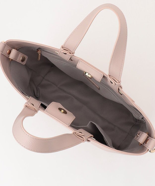 自由区 スムース2WAY バッグ ベージュ系