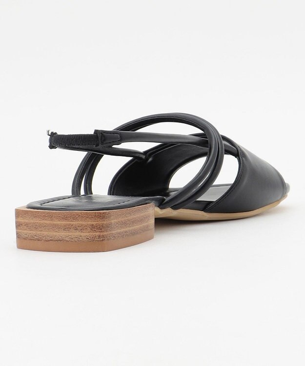 自由区 コードストラップ サンダル ブラック