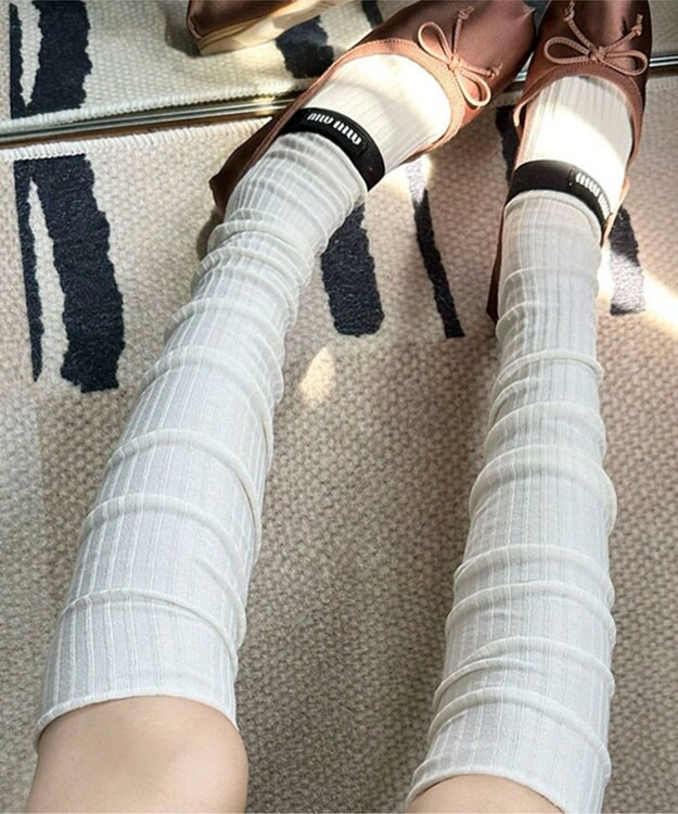 WEGO クシュクシュリブハイソックス