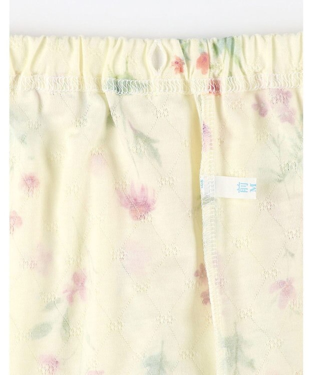 Wing パジャマ 長袖 長ズボン 綿混(本体) ジャカード天竺素材 レディース EP8073 ウイング／ワコール クリーム