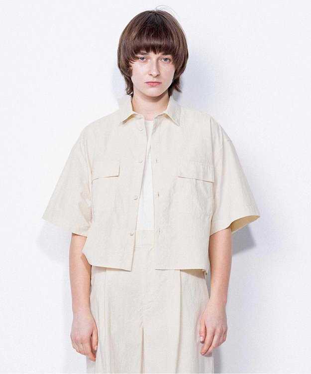 NAVE 【ReNAVE・洗える/撥水加工/接触冷感/UVケア/セットアップ】ナイロンタスラン シャツ