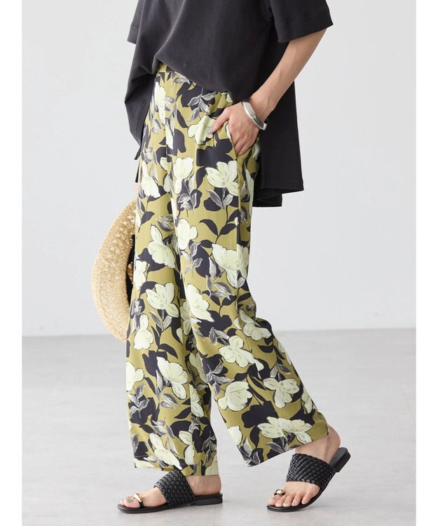 AMERICAN HOLIC イージーケア＋接触冷感プリントリラックスパンツ Light Khaki