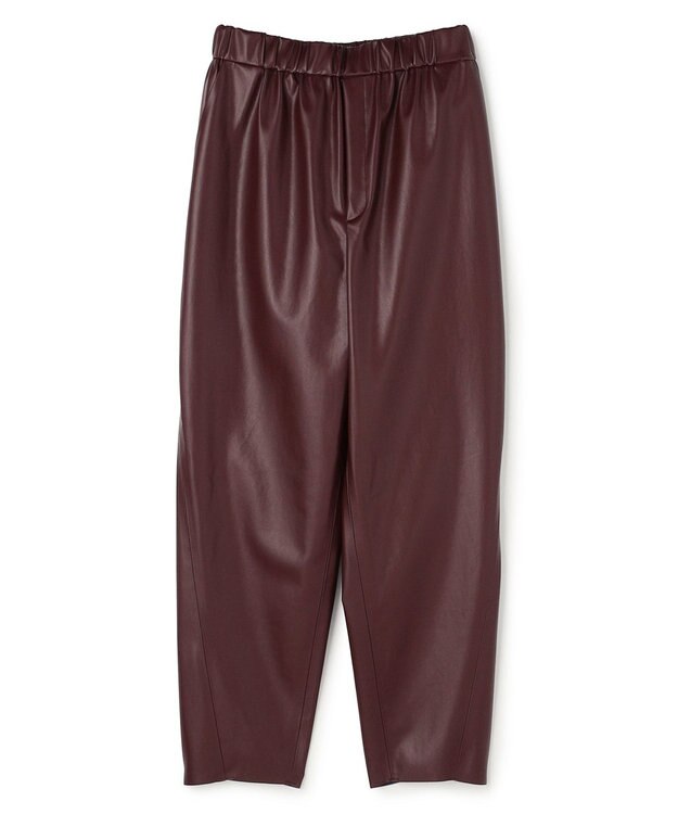 BEIGE， HYAL / フェイクレザーカービーラインイージーパンツ Bordeaux