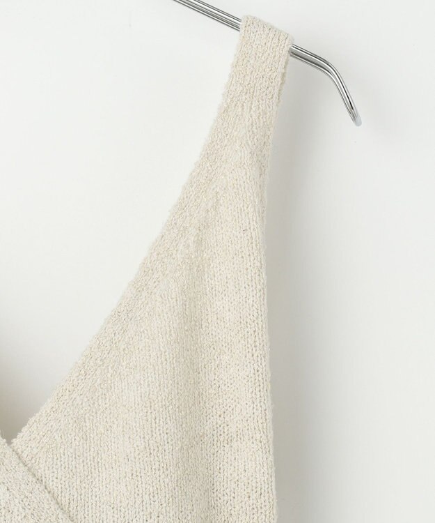 #Newans 【洗える】カシミヤブレンドバルキーニットビスチェ ホワイト系