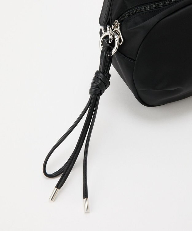 russet クラウズナイロンサークルミニショルダーバッグ(CE-1728) Black