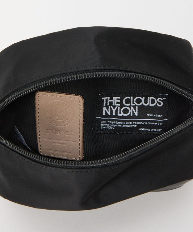 russet クラウズナイロンサークルミニショルダーバッグ(CE-1728) Black