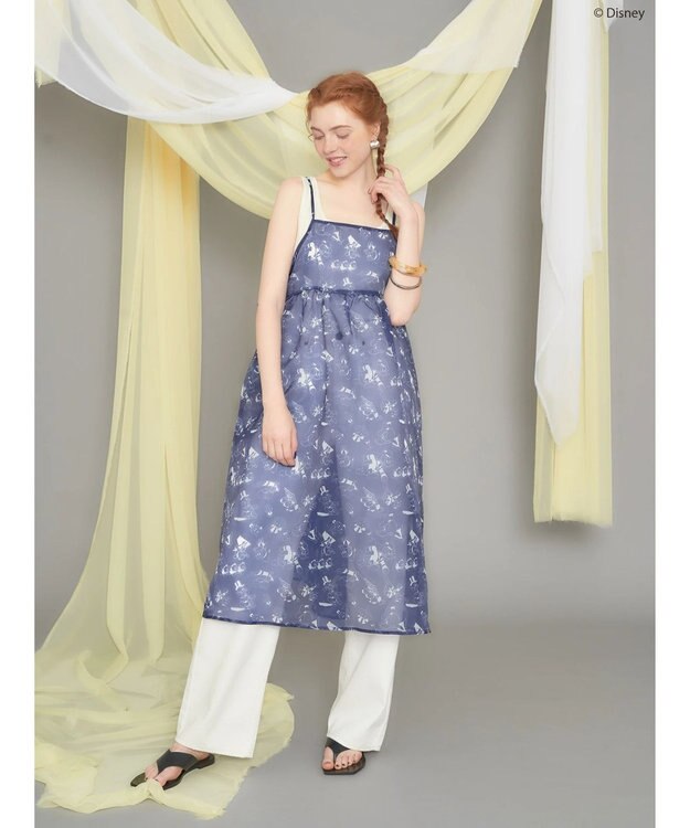 AMERICAN HOLIC 総柄シアーキャミワンピース／Ｄｉｓｎｅｙ Navy