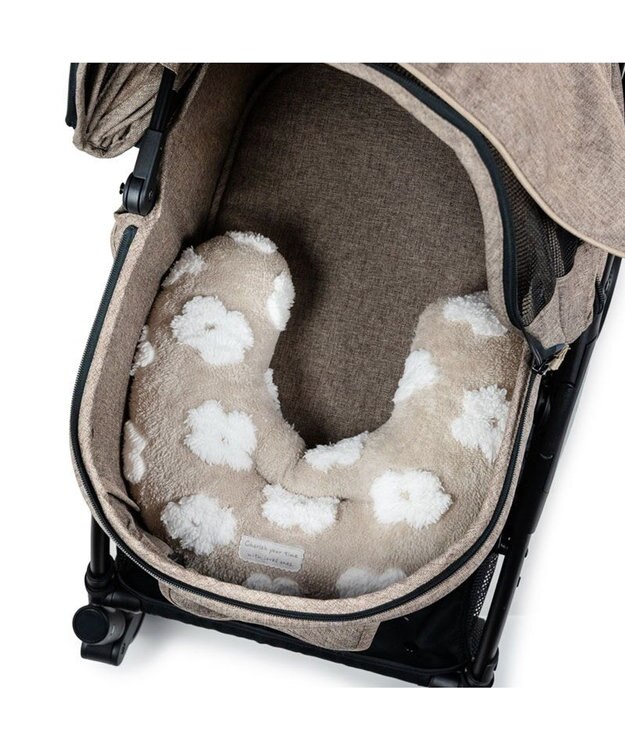 PET PARADISE ペットパラダイス 遠赤外線 ボアピロー 《お花柄》 ベージュ