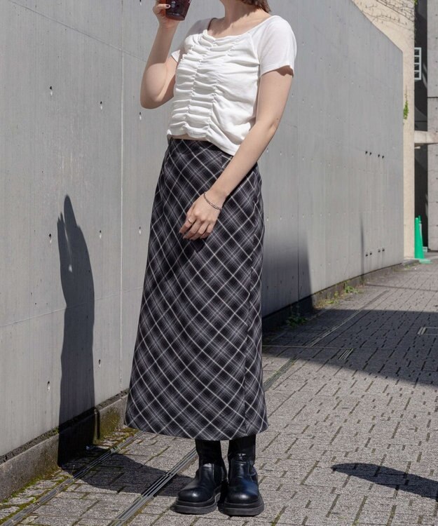 WEGO 2WAYシャーリングオフショルT ホワイト