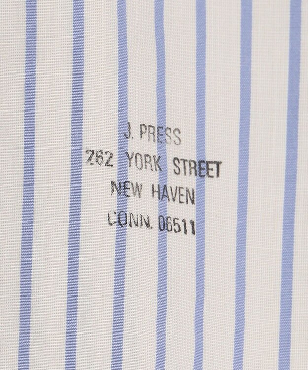 J.PRESS MEN ポプリンストライプシャツ/B.D アイボリー系1